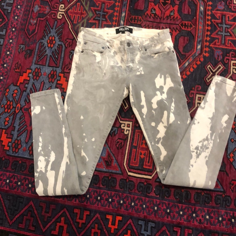 Kill city jeans denim with bleach detail
